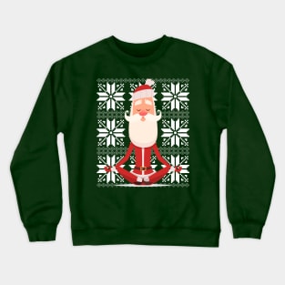 Yoga Santa meditating Ugly Christmas Sweater Design Crewneck Sweatshirt